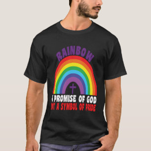 T-shirt Arc En Ciel Une Promesse De Dieu Pas Un Symbole De