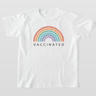 T-shirt Arc-en-ciel vacciné   Vaccin Convid Coronavirus