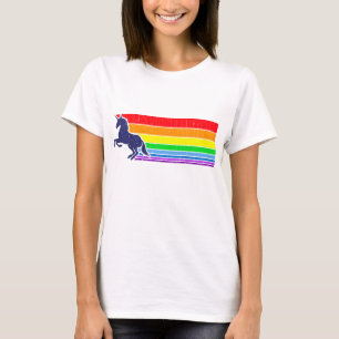 T-shirt arc-en-ciel vintage de licorne des années 80