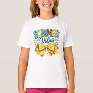 T-shirt Arc en ruban citron ambiance estivale