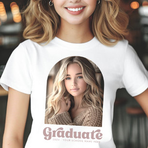 T-shirt Arc photo rétrograde étudiant de graduation