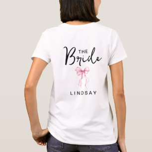 T-shirt Arc rose pour LA MARIÉE Enterrement de vie de jeun