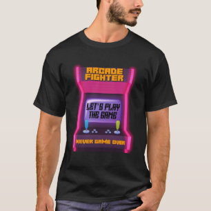 T-shirt Arcade Fighter Jouons Le Jamais Joué
