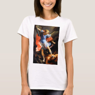 T-shirt Archangel Michael piétine Satan, Guido Reni