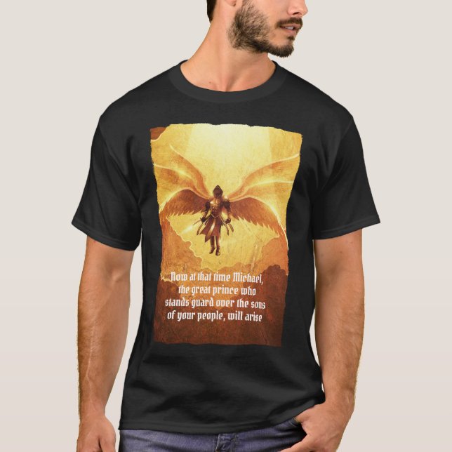 T-shirt Archangel Michael Six Wings | Verbe de la Bible no (Devant)