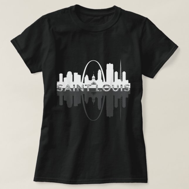 T-shirt Arche de la passerelle d'art Skyline de St Louis M (Design devant)