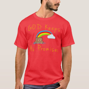 T-shirt Arche et arc-en-ciel Dieu tient ses promesses Noah