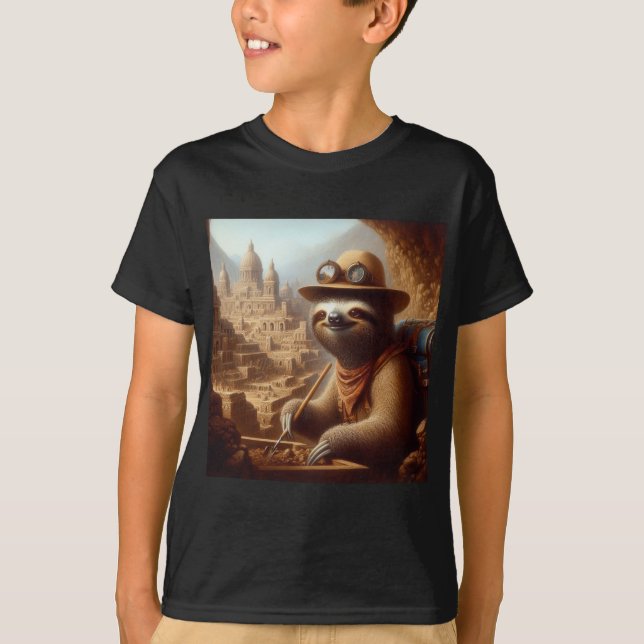 T-shirt Archéologue Sloth (Devant)