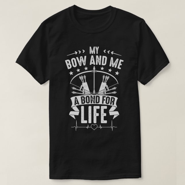 T-shirt Archer Archer Archer Archer Archer Bow Bond For Li (Design devant)