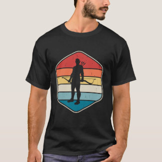 T-shirt Archer de Bow Long Chasse Cible Tir Long S