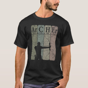 T-shirt Archer Tableau Périodique Eléments Chasse De Bow T