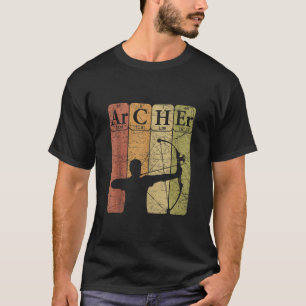 T-shirt Archer Tableau Périodique Eléments Chasse De Bow T