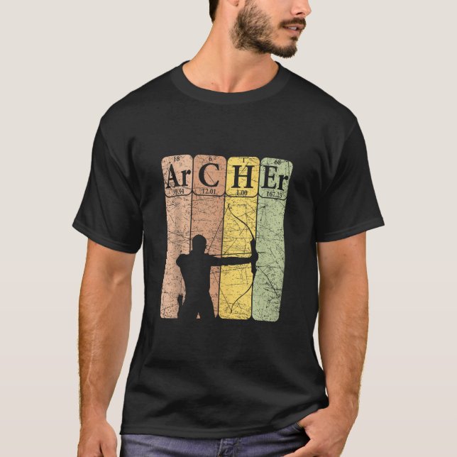 T-shirt Archer Tableau Périodique Eléments Chasse De Bow T (Devant)
