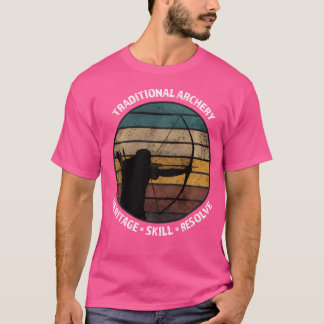 T-shirt Archer traditionnel à arc en capot