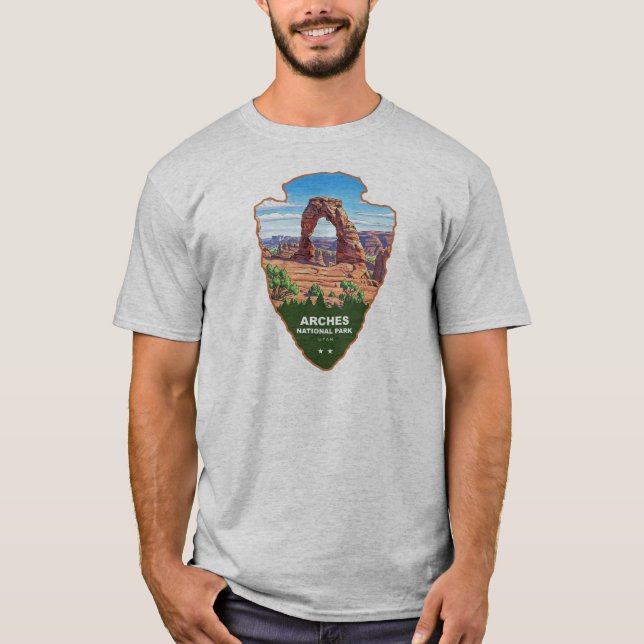 T-shirt Arches National Park Utah Arrowhead (Devant)