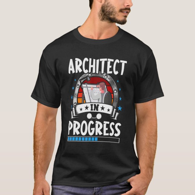 T-shirt Architect In Progress Trainee Student (Devant)