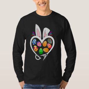 T-shirt Architecte Bunny Heart Oeufs de Pâques Rabbit Pâqu
