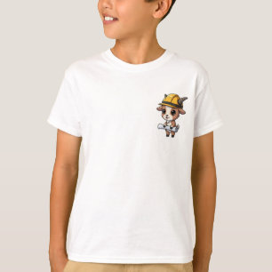 T-shirt Architecte Chèvre de Construction Enfants