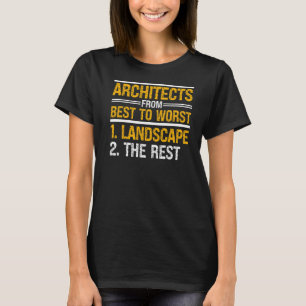 T-shirt Architecte De Best À Worst Structure Architech