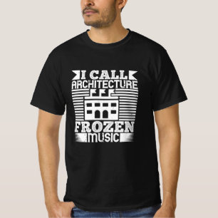 T-shirt Architecte - J'Appelle Architecture Frozen Music