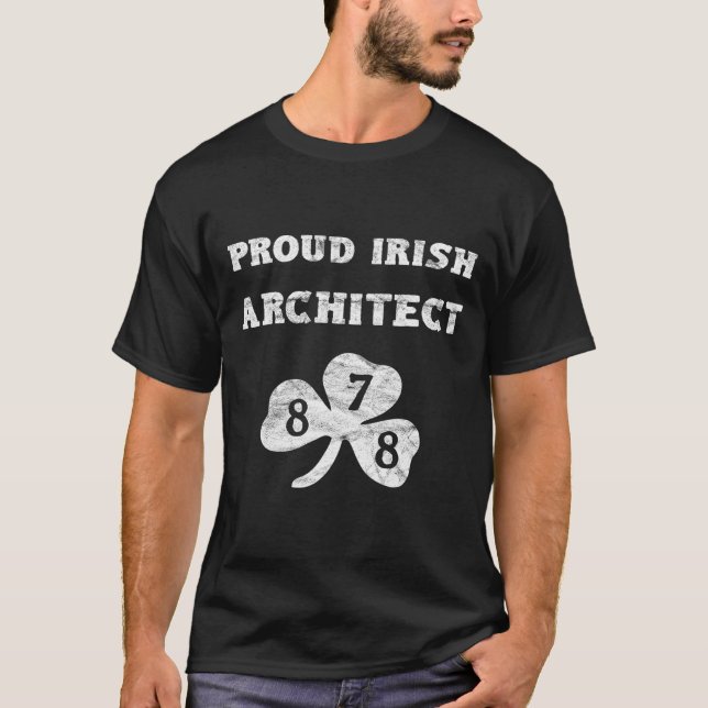 T-shirt Architecte Jour de la Saint Patrick Pittsburgh 878 (Devant)