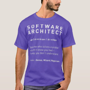 T-shirt Architecte logiciel Définition Amusant développeur