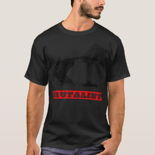 T-shirt Architecture Brutaliste Brutalisme Arrêt De Bus So