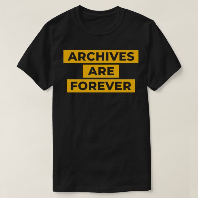 T-shirt Archives Archiviste (Design devant)