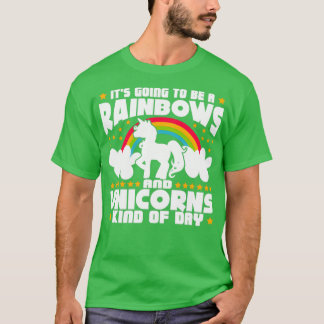 T-shirt Arcs-en-ciel et licornes