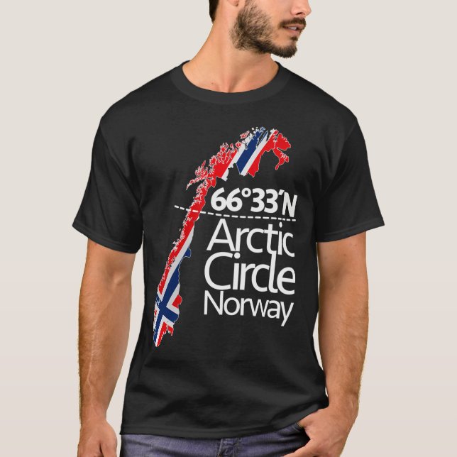 T-shirt Arctic Circle Norvège - 66 33 Nord (Devant)