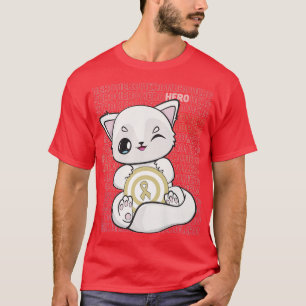 T-shirt Arctic Fo Avec Ruban Kawaii Pour Le Cancer De L'En