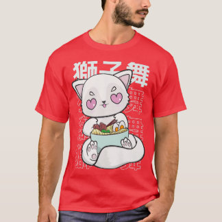 T-shirt Arctic Fox Ramen Et Kawaii Noodles Japonais Premi