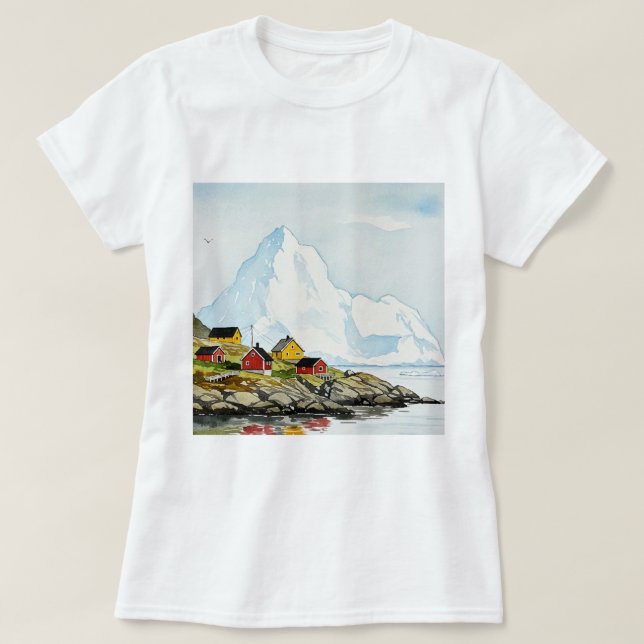 T-shirt Arctic-Nordic landscape (Design devant)