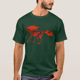 T-shirt ardent de cheval