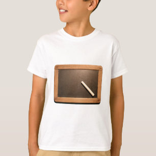 T-shirt Ardoise Ardoise Vintage de l'école avec Chalk Kids