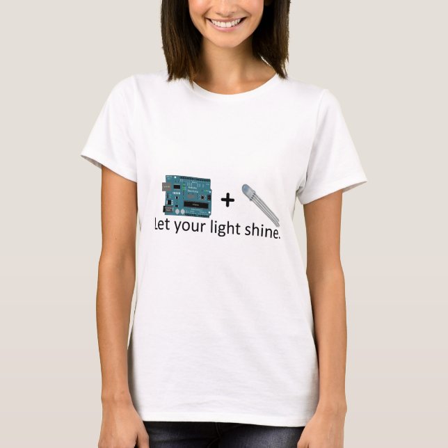 T-shirt Arduino + RVB LED = inspiration (Devant)
