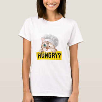 T-shirt are you hungry cat lovers design 