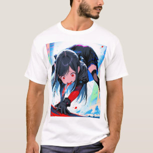T-shirt Arête de l'Anime - Art généré