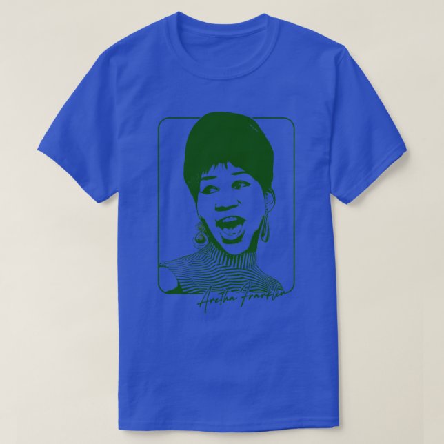 T-shirt Aretha Franklin Retro Soul Design (Design devant)