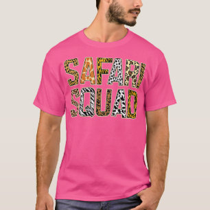 T-shirt Arfica Safari Squad Zoo African Wildlife Summer Va
