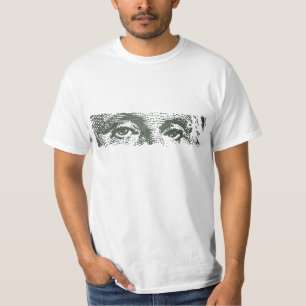 T-shirt Argent d'argent liquide de billet d'un dollar de