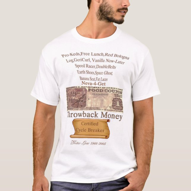 T-shirt Argent de régression (Devant)