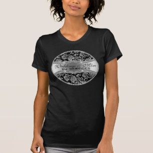 T-shirt Argent métal Vintage Damas 3
