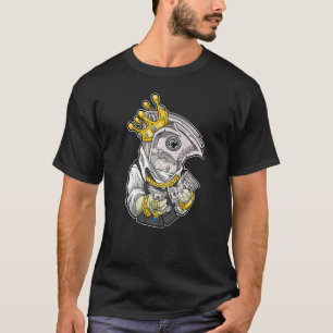 T-shirt argent roi couronne riche dollar diamants argent c