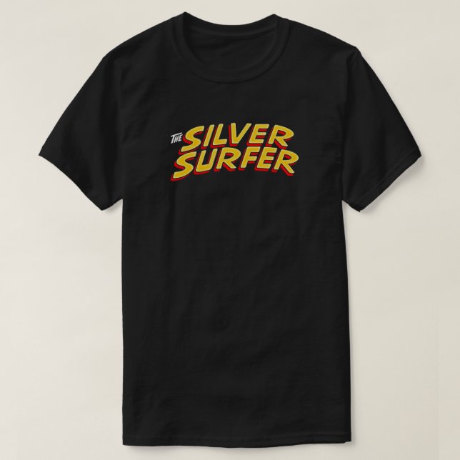 T-shirt Argent Surfer - Titre Classique - Nettoyage Essent (Design devant)