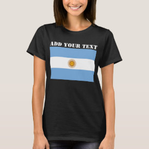 T-shirt Argentine Championnat Drapeau de football