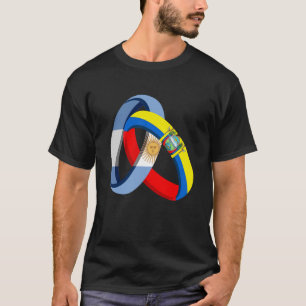 T-shirt Argentine Drapeau Equateur Mariage de mariage sur 