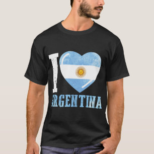 T-shirt Argentine j'aime l'Argentine