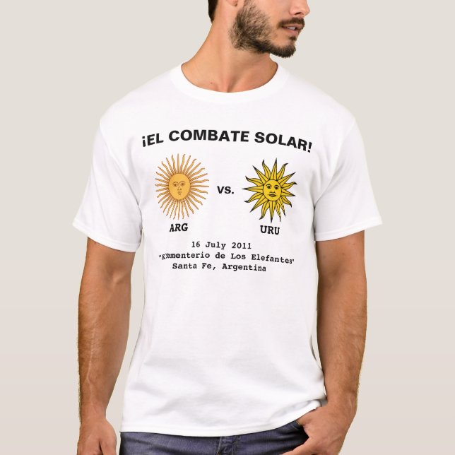 T-shirt Argentine - Uruguay Game Shirt (Devant)