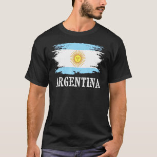 T-shirt Argentine vintage Drapeau I Love Argentine
